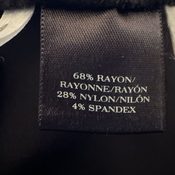 Ann Taylor Women's Black Pencil Business Dress with Back Zipper Size 6 - Picture 10 of 11